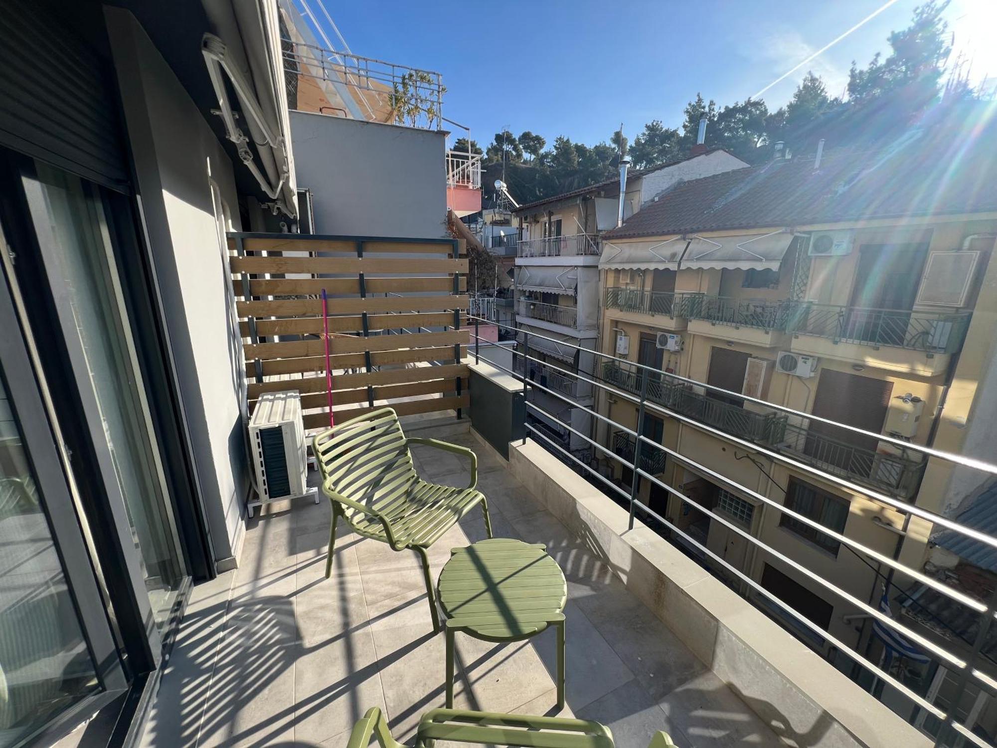 Apartament Skyline Oasis Thesbnb Saloniki Zewnętrze zdjęcie